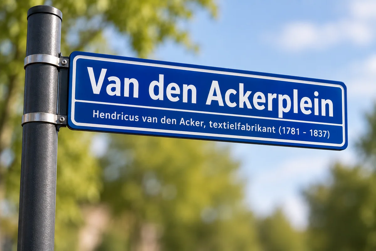 Een plein met een naam én een verhaal: Van den Ackerplein
